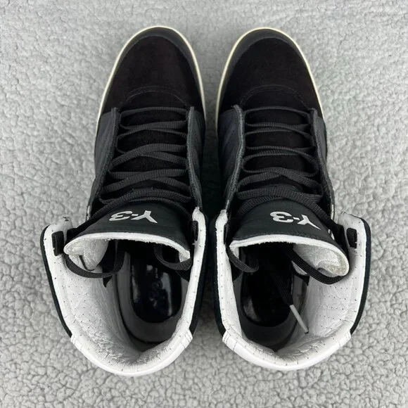 Y-3 Honja High Mens 8.5 Shoes Black White Reflective 3M Adidas Y3 2011 Yohji 3